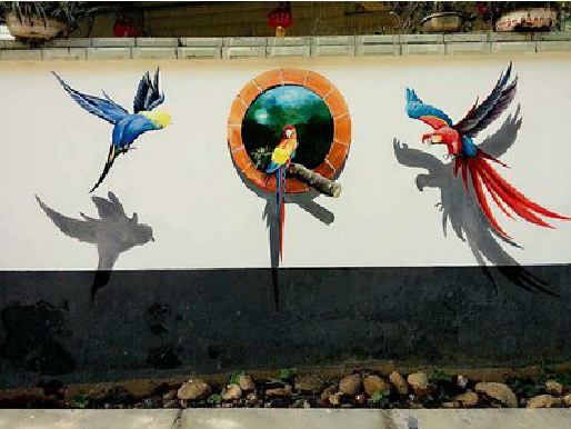 宁陵视觉错位-3D墙绘设计