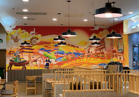 宁陵商业空间彩绘介绍。